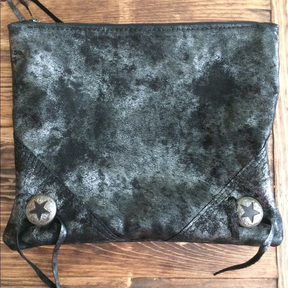 LAST CALL! Totem Salvaged Concho Clutch with Fringe Detail